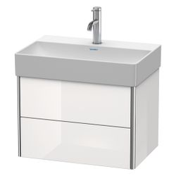 Duravit XSquare Waschtischunterbau wandhäng. 390x584x397mm Compact, Eiche Mattschw... DURAVIT-XS416701616 4063382136756 (Abb. 1)