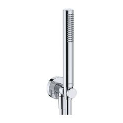 Duravit Wandanschlussbogenset Rund, Chrom HG, Rosette rund, Rückflussverhinderer,... DURAVIT-UV0762002010 4067116161588 (Abb. 1)