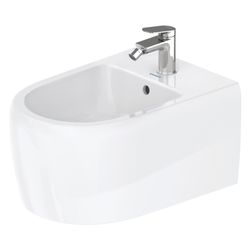 Duravit Qatego Wandbidet 570x385x285mm, Weiß Hochglanz, 1 HL, HLB, Überlauf, verdec... DURAVIT-2263150000 4067116305197 (Abb. 1)