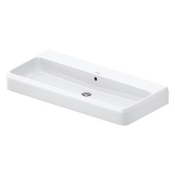 Duravit Qatego Waschtisch 470x1000x150mm wandhäng., Weiß Hochglanz, Rechteckig, 1 W... DURAVIT-2382100060 4067116304954 (Abb. 1)