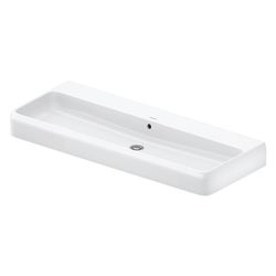 Duravit Qatego Waschtisch 470x1200x150mm wandhäng., Weiß Hochglanz, Rechteckig, Dur... DURAVIT-2382120060 4067116305500 (Abb. 1)