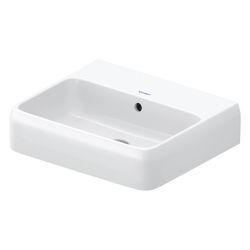 Duravit Qatego Waschtisch 420x500x150mm wandhäng., Weiß Hochglanz, Rechteckig, 1 Wa... DURAVIT-2382500028 4067116304862 (Abb. 1)