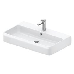 Duravit Qatego Waschtisch 470x800x150mm wandhäng., Weiß Hochglanz, Rechteckig, 1 WP... DURAVIT-2382800027 4067116304916 (Abb. 1)
