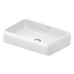 Duravit Qatego Aufsatzbecken 600mm, Weiß Hochglanz, Rechteckig, ohne Überlauf und H... DURAVIT-2383600079 4067116996104 (Abb. 1)