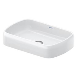 Duravit Qatego Aufsatzbecken 600mm, Weiß Hochglanz, Oval, ohne Überlauf und HLB, Ge... DURAVIT-2384600079 4067116996142 (Abb. 1)