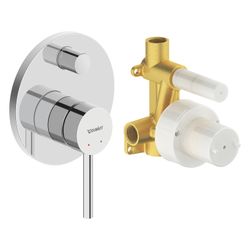 Duravit Circle Einhebelmischer Unterputz Set, 2 Verbraucher, Chrom, Wanneneinlauf... DURAVIT-CE4210008010 4067116104523 (Abb. 1)