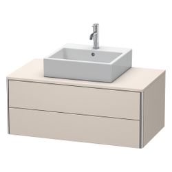 Duravit XSquare Konsolenwaschtischunterbau wandhäng. 548x1000x400mm, ohne KSP Taup... DURAVIT-XS491109191 4053424557946 (Abb. 1)