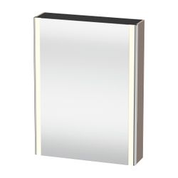 Duravit XSquare Spiegelschrank Wandmontage 155x600x800mm, Basalt, 1 Tür L, 2 G... DURAVIT-XS7111L43430000 4063382376480 (Abb. 1)