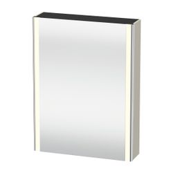Duravit XSquare Spiegelschrank Wandmontage 155x600x800mm, Taupe, 1 Tür L, 2 Gl... DURAVIT-XS7111L91911000 4063382376404 (Abb. 1)