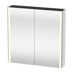 Duravit XSquare Spiegelschrank Wandmontage 155x800x800mm, Mattweiß, 2 Türen L/... DURAVIT-XS7112018181000 4063382610003 (Abb. 1)
