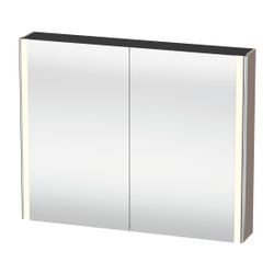 Duravit XSquare Spiegelschrank Wandmontage 155x1000x800mm, Basalt, 2 Türen L/R... DURAVIT-XS7113043432000 4063382612052 (Abb. 1)