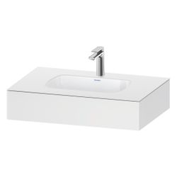 Duravit Qatego Einbauwaschtisch mit Konsole 550x800x170mm, Mattweiß, mit Überl... DURAVIT-QA4690018180000 4067116259124 (Abb. 1)