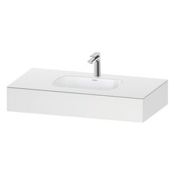 Duravit Qatego Einbauwaschtisch mit Konsole 550x1000x170mm, Mattweiß, mit Über... DURAVIT-QA4691018180000 4067116259209 (Abb. 1)