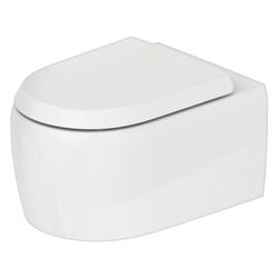 Duravit Qatego Wand-WC 570x385x360mm, Weiß Hochglanz, 4,5l, Tiefspüler, rimless, wa... DURAVIT-2556090000 4067116305173 (Abb. 1)