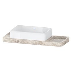 Duravit Qatego Aufsatzbecken mit Konsole 410x1000x200mm, Rechteckig, Geschliffen, D48... DURAVIT-D4800200 4067116314694 (Abb. 1)