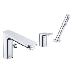 Duravit Wave 3-Loch Wannenarmatur Keramikmischsystem, Chrom Hochglanz, 27l/min Du... DURAVIT-WA5260000010 4067116106022 (Abb. 1)