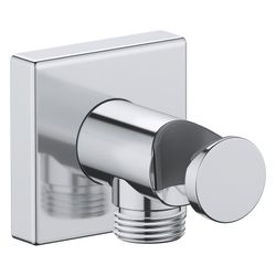Duravit Wandanschlussbogen 55x102mm, Eckig, Chrom Hochglanz, Rosette eckig, Rückf... DURAVIT-UV0630010010 4063382938176 (Abb. 1)
