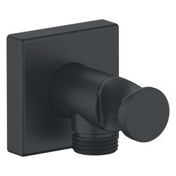 Duravit Wandanschlussbogen 55x102mm, Eckig, Mattschwarz, Rosette eckig, Rückfluss... DURAVIT-UV0630010046 4063382938183 (Abb. 1)
