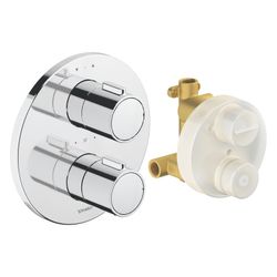 Duravit Thermostatarmaturen Thermostat Unterputz Set, 2 Verbraucher, Chrom, 24l/m... DURAVIT-TH4200008010 4067116113570 (Abb. 1)