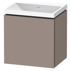 Duravit L-Cube Waschtisch-Set C-shaped wh Dekor 350x450x480mm, 1 Tür L, Basalt... DURAVIT-LC6948N43430000 4067116106480 (Abb. 1)