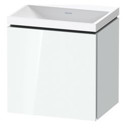 Duravit L-Cube Waschtisch-Set C-shaped wh Dekor 350x450x480mm, 1 Tür L, Weiß H... DURAVIT-LC6948N85850000 4067116106589 (Abb. 1)