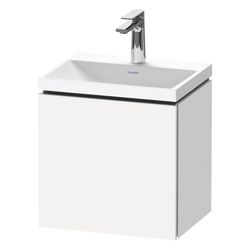 Duravit L-Cube Waschtisch-Set C-shaped wh Dekor 350x450x480mm, 1 Tür L, Mattwe... DURAVIT-LC6948O18180000 4067116106657 (Abb. 1)