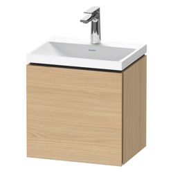 Duravit L-Cube Waschtisch-Set C-shaped wh Dekor 350x450x480mm, 1 Tür L, Natur ... DURAVIT-LC6948O30300000 4067116106688 (Abb. 1)