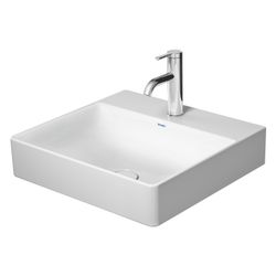 Duravit DuraSquare Waschtisch 470x500x145mm, DuraCeram, Weiß Hochglanz, Rechteckig,... DURAVIT-2353500070 4053424611891 (Abb. 1)