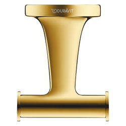 Duravit Starck T Handtuchhaken 76x60x50mm, Gold poliert... DURAVIT-0099303400 4067116086751 (Abb. 1)