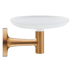 Duravit Starck T Seifenschale 119x140x66mm, Bronze gebürstet/weiß, Messing, Satinox... DURAVIT-0099330400 4067116084894 (Abb. 1)