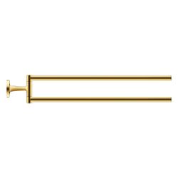 Duravit Starck T Handtuchhalter 486x88x57mm, Gold poliert, Messing, 2 Arme, mit Bef... DURAVIT-0099413400 4067116086782 (Abb. 1)