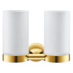 Duravit Starck T Zahnputzbecher doppelt wandhäng., Position R L, 170x98x140mm, Gold... DURAVIT-0099483400 4067116087222 (Abb. 1)