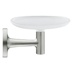 Duravit Starck T Seifenschale 119x140x66mm, Edelstahl gebürstet/Weiß, Messing, Sati... DURAVIT-0099337000 4067116084917 (Abb. 1)