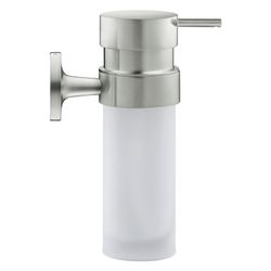 Duravit Starck T Seifenspender 126x60x176mm, Edelstahl gebürstet/Mattweiß, Messing,... DURAVIT-0099357000 4067116086942 (Abb. 1)