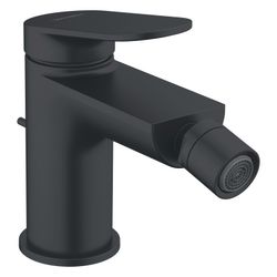 Duravit Wave Einhebel-Bidetmischer, Mattschwarz, 5l/min, mit Garnitur, Ausladung ... DURAVIT-WA2400001046 4067116105575 (Abb. 1)