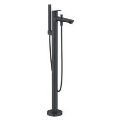 Duravit Wave Einhebel-Wannenmischer bodenstehend, Mattschwarz, Höhe 947mm, Auslad... DURAVIT-WA5250000046 4067116105971 (Abb. 1)