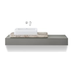 Duravit Qatego Aufsatzbecken mit Konsole 410x1000x200mm, Rechteckig, Geschliffen, D48... DURAVIT-D4800200 4067116314694 (Abb. 1)