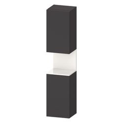 Duravit Qatego Hochschrank Dekor 360x400x1760mm Graphit SM/Weiß HG, 2 Türen R,... DURAVIT-QA1346R22800000 4067116208832 (Abb. 1)
