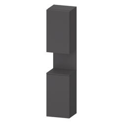 Duravit Qatego Hochschrank Dekor 360x400x1760mm Graphit Matt, 2 Türen L, Griff... DURAVIT-QA1346L49490000 4067116206401 (Abb. 1)