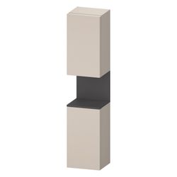 Duravit Qatego Hochschrank Dekor 360x400x1760mm Taupe Matt/Graphit Matt, 2 Tür... DURAVIT-QA1346R49910000 4067116209006 (Abb. 1)