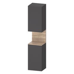 Duravit Qatego Hochschrank Dekor 360x400x1760mm Graphit Matt/Eiche Marmoriert ... DURAVIT-QA1346R55490000 4067116209556 (Abb. 1)