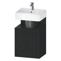 Duravit Qatego Waschtischunterbau wandh. 350x440x645mm L, Eiche Mattschwarz/Ei... DURAVIT-QA4076L16160000 4067116216820 (Abb. 1)