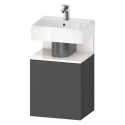 Duravit Qatego Waschtischunterbau wandh. 350x440x645mm L, Graphit Matt, Dekor ... DURAVIT-QA4076L22490000 4067116217858 (Abb. 1)