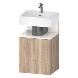Duravit Qatego Waschtischunterbau wandh. 350x440x645mm L, Eiche Mar. Matt/Weiß... DURAVIT-QA4076L22550000 4067116217902 (Abb. 1)