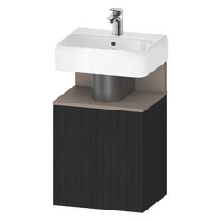 Duravit Qatego Waschtischunterbau wandh. 350x440x645mm Eiche Mattschwarz, Deko... DURAVIT-QA4076R43160000 4067116164329 (Abb. 1)