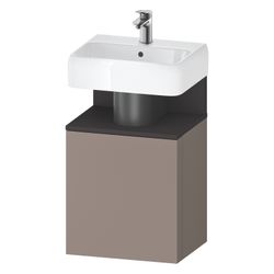 Duravit Qatego Waschtischunterbau wandh. 350x440x645mm L, Basalt Matt/Graphit ... DURAVIT-QA4076L80430000 4067116163759 (Abb. 1)