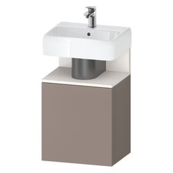 Duravit Qatego Waschtischunterbau wandh. 350x440x645mm L, Basalt Matt, Dekor, ... DURAVIT-QA4076L84430000 4067116163971 (Abb. 1)