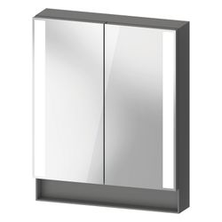 Duravit Qatego Spiegelschrank Wandmontage 155x600x750mm, Graphit, 2 Türen L/R,... DURAVIT-QA7150049490010 4067116205251 (Abb. 1)