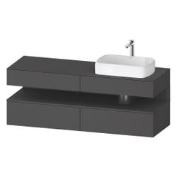 Duravit Qatego Konsolenwaschtischunterbau wandh 550x1600x600mm 1 OF R, Graphit... DURAVIT-QA4778049490010 4067116230734 (Abb. 1)