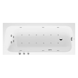 Duravit Qatego Whirlwanne Rechteckig, Einbau, 750x1700x480mm, Combi-System P, ... DURAVIT-760612000CP1000 4067116074246 (Abb. 1)